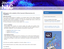 Tablet Screenshot of journal.neuroscience-cognition.org